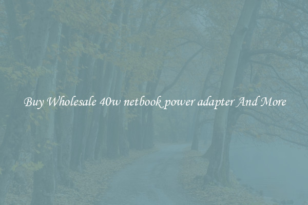 Buy Wholesale 40w netbook power adapter And More