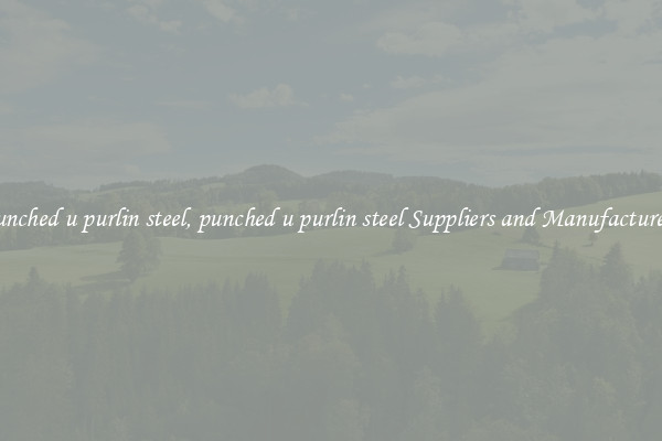 punched u purlin steel, punched u purlin steel Suppliers and Manufacturers
