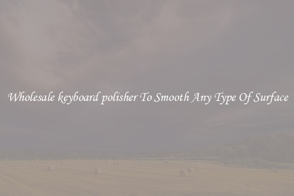 Wholesale keyboard polisher To Smooth Any Type Of Surface