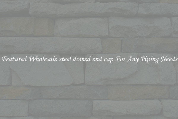 Featured Wholesale steel domed end cap For Any Piping Needs