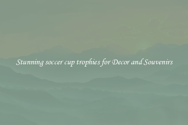 Stunning soccer cup trophies for Decor and Souvenirs