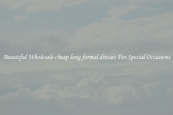 Beautiful Wholesale cheap long formal dresses For Special Occasions