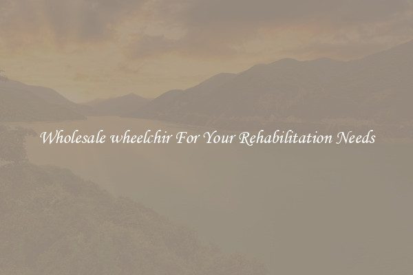 Wholesale wheelchir For Your Rehabilitation Needs