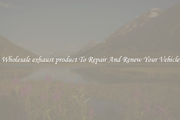 Wholesale exhaust product To Repair And Renew Your Vehicle