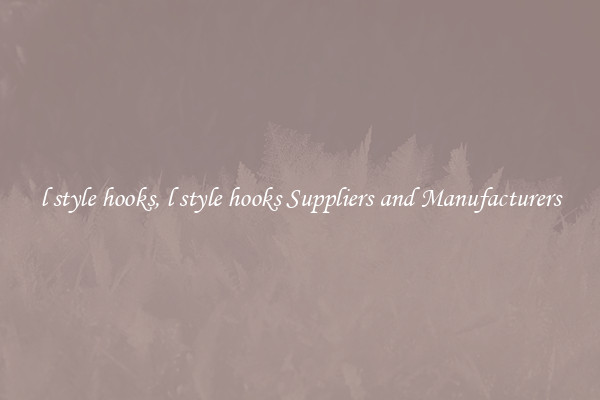 l style hooks, l style hooks Suppliers and Manufacturers