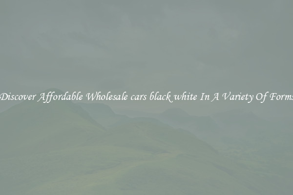 Discover Affordable Wholesale cars black white In A Variety Of Forms