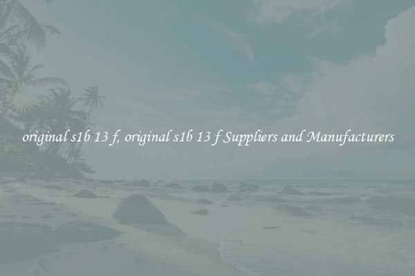 original s1b 13 f, original s1b 13 f Suppliers and Manufacturers