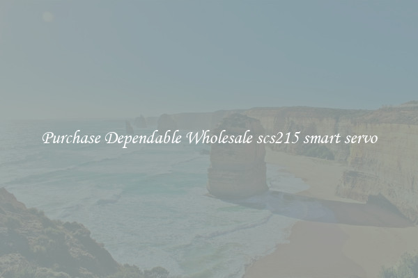Purchase Dependable Wholesale scs215 smart servo