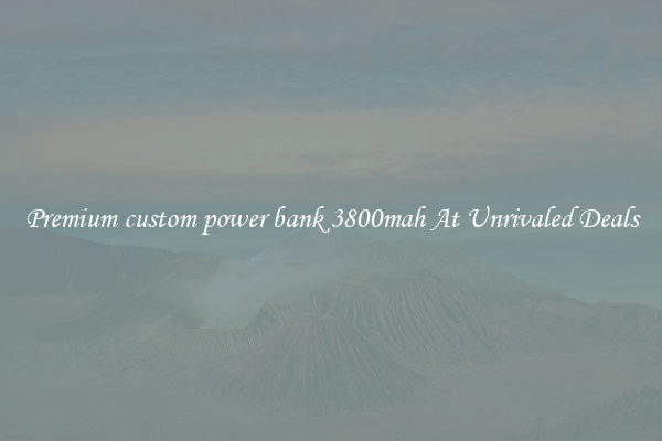 Premium custom power bank 3800mah At Unrivaled Deals