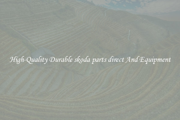 High-Quality Durable skoda parts direct And Equipment